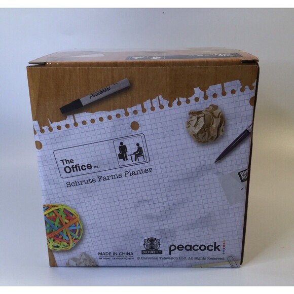 The Office Schrute Farms Scranton PA Ceramic Planter Culturefly Exclusive Dwight - Picture 5 of 7